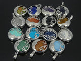 Lapis Lazuli Round Silver Plated Stars & Moon Pendant 10Pcs/Pack