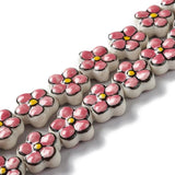 20pcs Daisy Ceramic Spacer Loose Beads for Jewelry Making