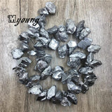 Crystal Quartz Silver Plated Point Beads for DIY Jewelry Making