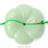 Green Aventurine Flower Shape Loose Beads Strand 10Pcs DIY Jewellery Making