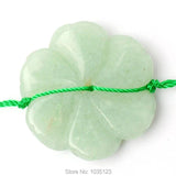 Green Aventurine Flower Shape Loose Beads Strand 10Pcs DIY Jewellery Making