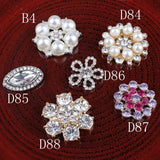 30pcs Vintage Rhinestone Metal Buttons Craft Embellishments