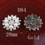 30pcs Vintage Rhinestone Metal Buttons Craft Embellishments