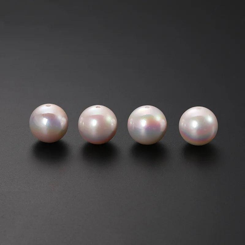 Mabel waist pearl double hole shell ABS magic paint beads DIY accessories