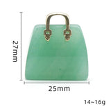 Natural Crystal Stone Mini Tote Bag Ornament Healing Crystal