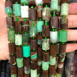 Faceted Lepidolite Cylinder Spacer Beads for Jewelry Making