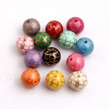 Acrylic Quarterfoil Print Beads for Necklace 20mm 100pcs