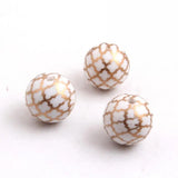 Acrylic Quarterfoil Print Beads for Necklace 20mm 100pcs
