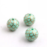 Acrylic Quarterfoil Print Beads for Necklace 20mm 100pcs