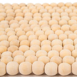9' Natural Wood Bead Christmas Garland Rustic Farmhouse Decor