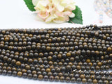 6-10mm Australia Boulder Opal Gemstone Beads - 2 Strands