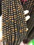 6-10mm Australia Boulder Opal Gemstone Beads - 2 Strands