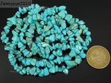 Natural Turquoise Chip Beads 35'' 5 Strands/Pack