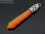Red Aventurine Pointed Healing Chakra Pendant 10Pcs/Pack