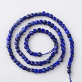 Lapis Lazuli Faceted Cube Beads 4*4mm for Jewelry Making