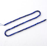 Lapis Lazuli Faceted Cube Beads 4*4mm for Jewelry Making