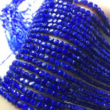 Lapis Lazuli Faceted Cube Beads 4*4mm for Jewelry Making