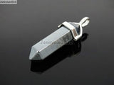 Hematite Hexagonal Pointed Healing Pendant Necklace Earrings 10Pcs