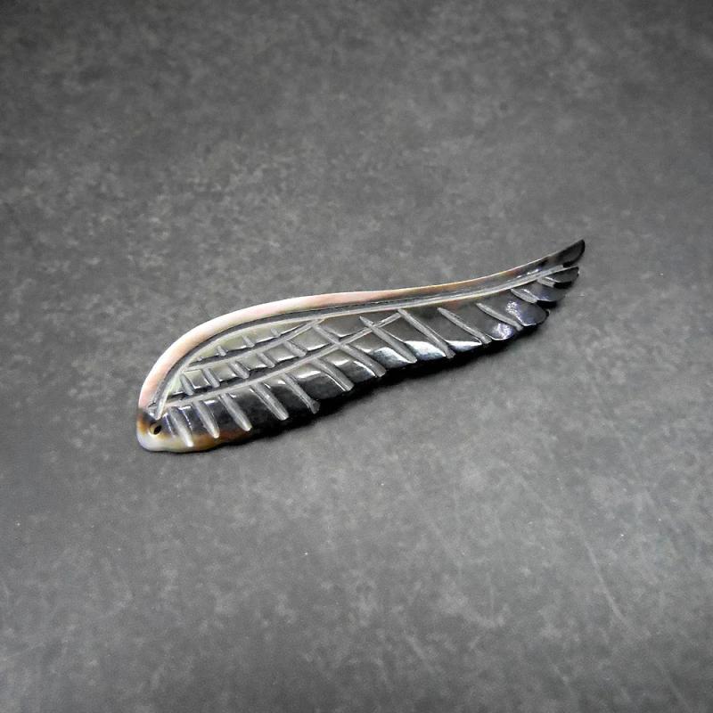 10pc Hand Carving Wings Shape Shell Beads Accessories For Jewelry Making
