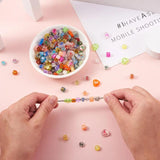 1000pcs Heart Cube Letter Acrylic Spacer Beads DIY Jewelry Making