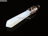 Opalite Hexagonal Healing Pendant Necklace Earrings