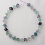 Multi-Color 10mm Purple Fluorite Fancy Beads