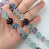 Multi-Color 10mm Purple Fluorite Fancy Beads
