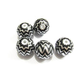 20mm 100pcs Acrylic Pearl Wave Stripe Beads Chunky Kids Necklace