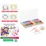 Irregular Stone Beads Kit with Needles, Scissor, Crystal for Necklace