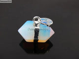 Opalite Nugget Pointed Pendant Beads 10pcs