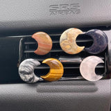 12pcs Natural Crystal Stone 30mm Moon Car Air Outlet Decoration