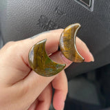 12pcs Natural Crystal Stone 30mm Moon Car Air Outlet Decoration