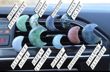 12pcs Natural Crystal Stone 30mm Moon Car Air Outlet Decoration