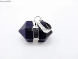 Natural Sand Gems Stones Hexagonal Pointed Reiki Chakra Pendant Beads