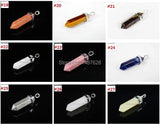 Unakite Gems Stones Hexagonal Pointed Pendant Beads 10Pcs/Pack