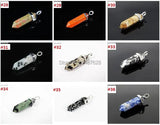 Unakite Gems Stones Hexagonal Pointed Pendant Beads 10Pcs/Pack
