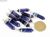 Purple Fluorite Healing Chakra Pendant Necklace Earrings