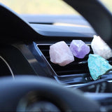 20pcs Natural Crystal Stone Car Air Outlet Decor