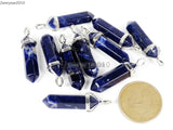 Sodalite Hexagonal Pointed Pendant Beads Necklace Earrings