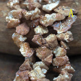 Rainbow Titanium Druzy Agates Stone Nugget Beads 17*20mm
