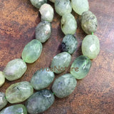 Green Peridot Olivine Faceted Oval Loose Beads Strand 13*18mm