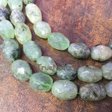 Green Peridot Olivine Faceted Oval Loose Beads Strand 13*18mm