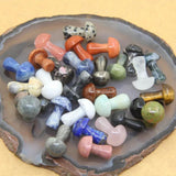 Crystal Mushroom Carved Decor, Healing Stone, 5pcs