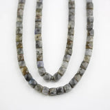 Raw Natural Stones Beads Jewelry, Cube Shape Beading Earrings Bracelets