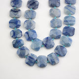 Mixed Gemstone Polished Faceted Slab Beads 20x25mm
