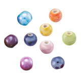 100pcs 10mm Porcelain Beads Round Ceramic Spacer Beads Lot DIY Crafts