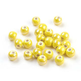 100pcs 10mm Porcelain Beads Round Ceramic Spacer Beads Lot DIY Crafts