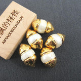 5 pcs Keshi Pearl Beads Plated Beads