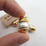 5 pcs Keshi Pearl Beads Plated Beads