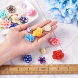 90Pcs Colorful Polymer Clay Flower Plumeria Beads for DIY Jewelry Making